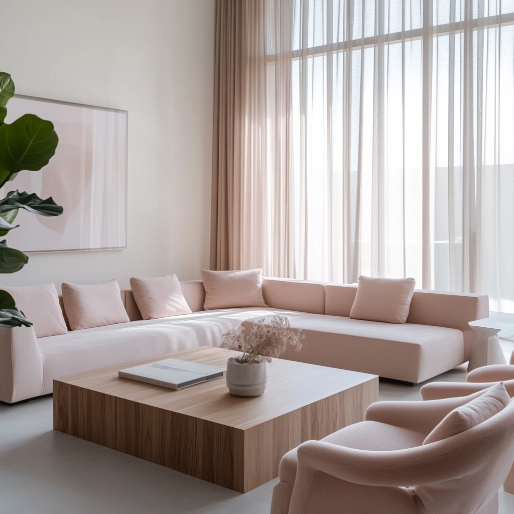 Pink Living Room Ideas 44