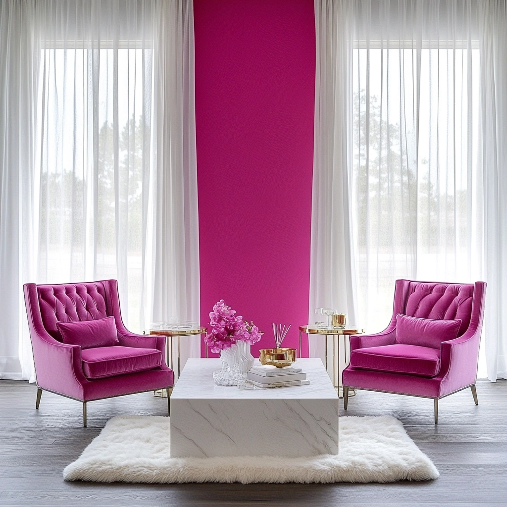 Pink Living Room Ideas 52