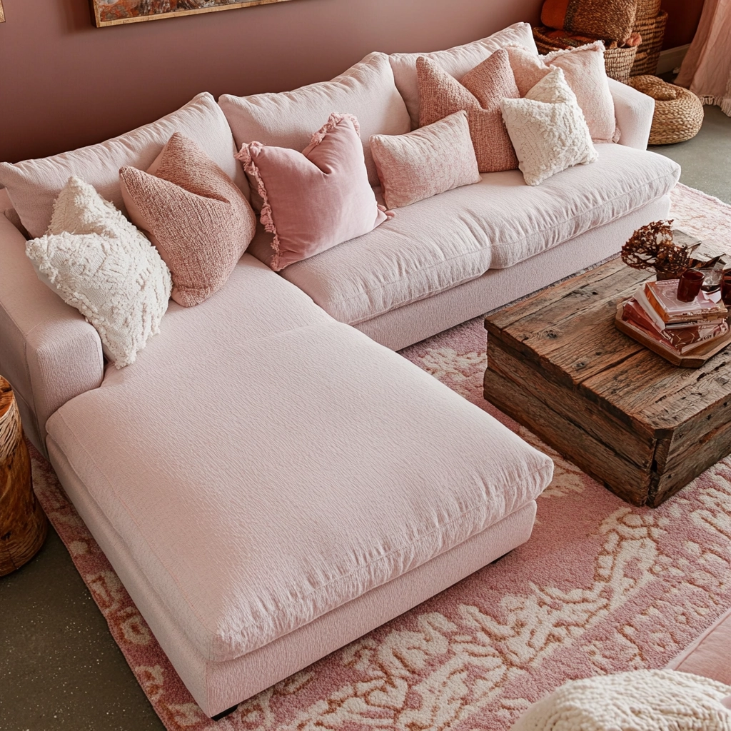 Pink Living Room Ideas 54