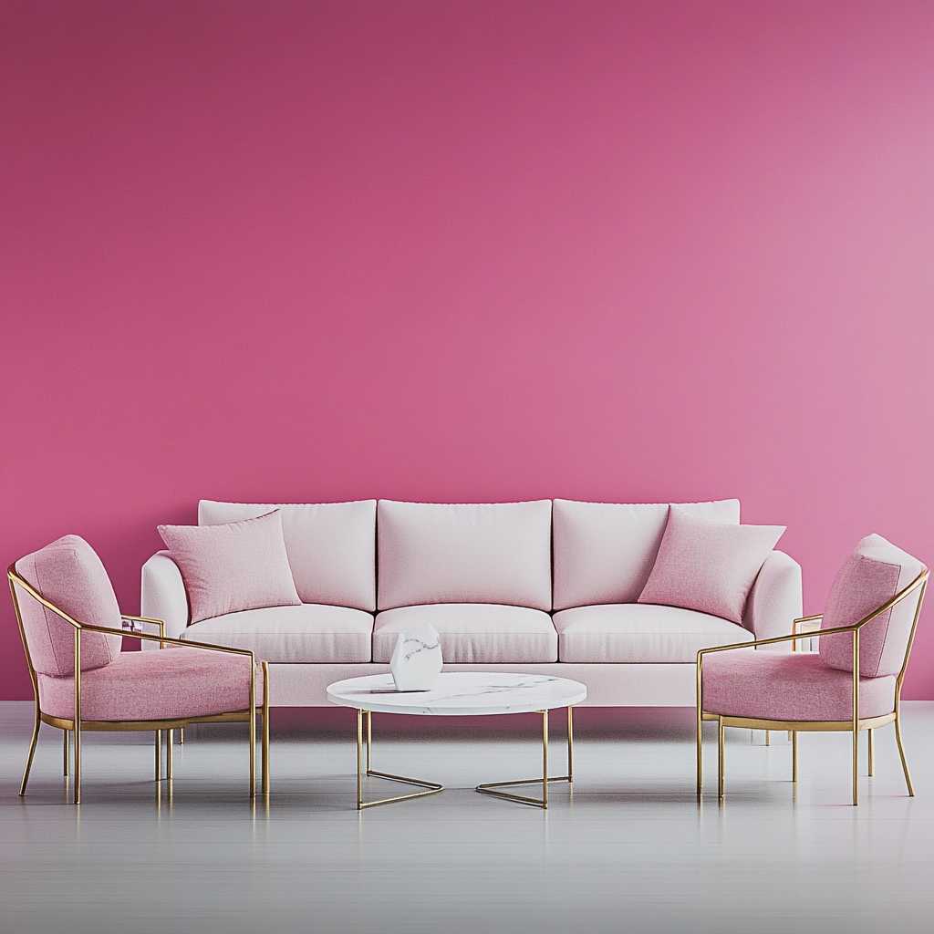 Pink Living Room Ideas 57