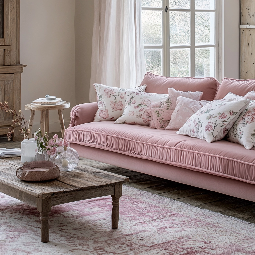 Pink Living Room Ideas 63