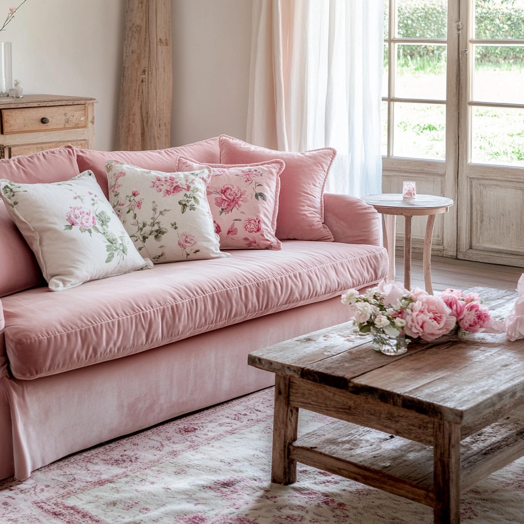 Pink Living Room Ideas 64