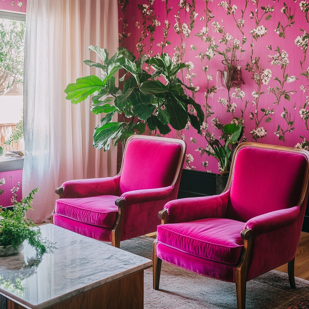 Pink Living Room Ideas 67
