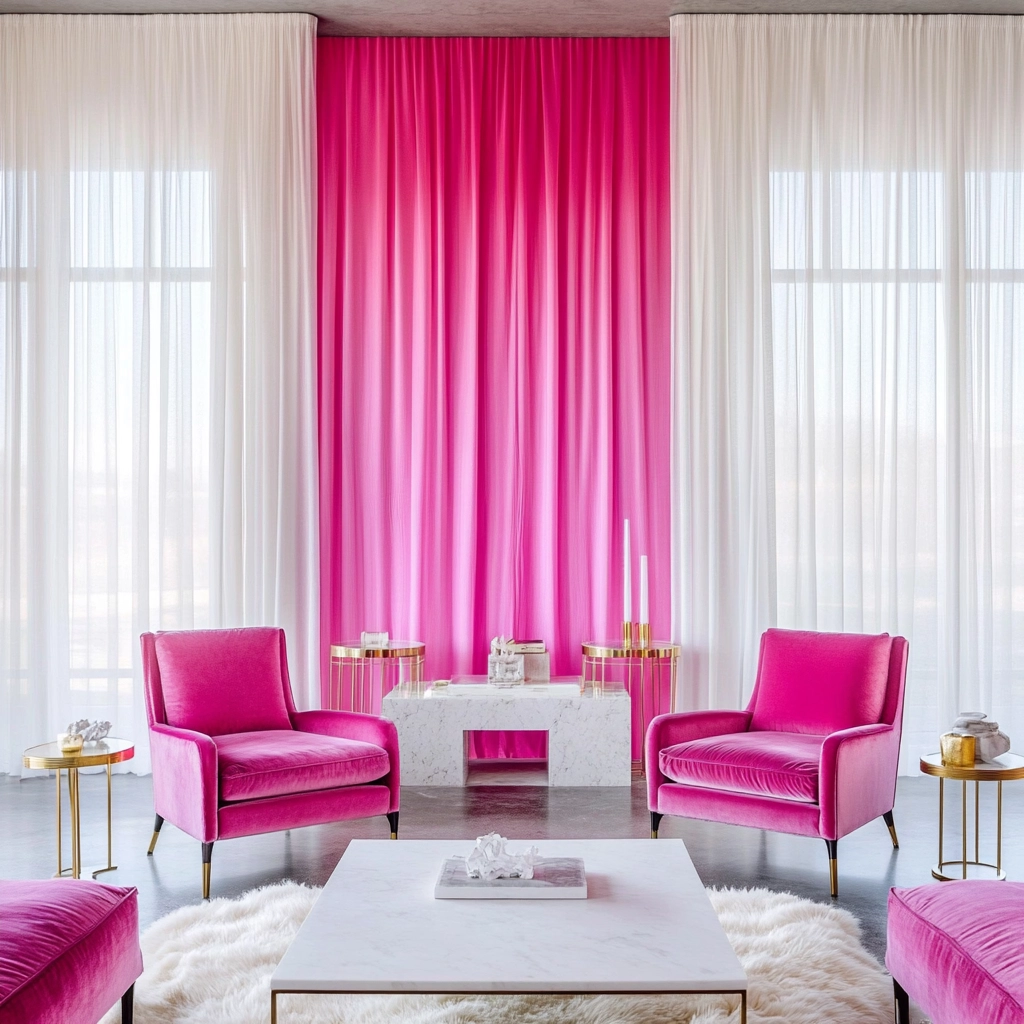 Pink Living Room Ideas 7