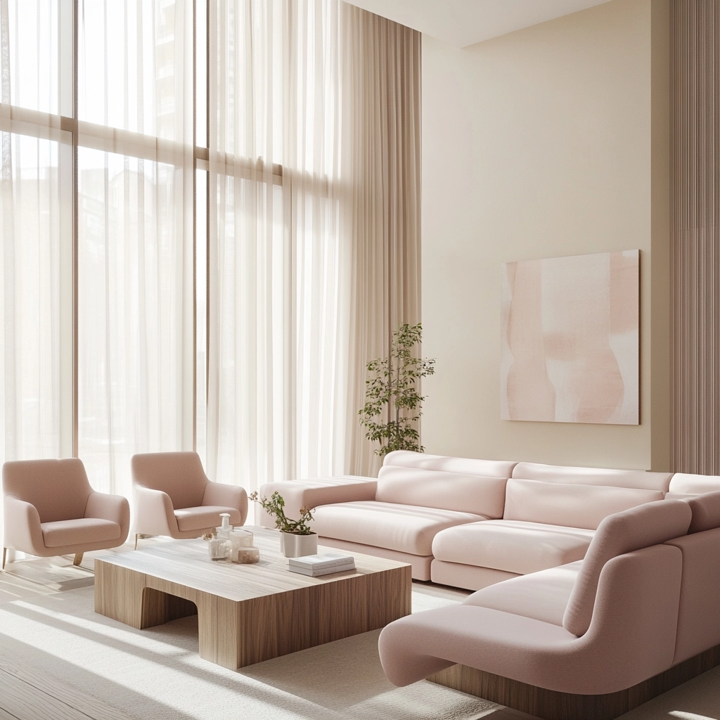 Pink Living Room Ideas 70