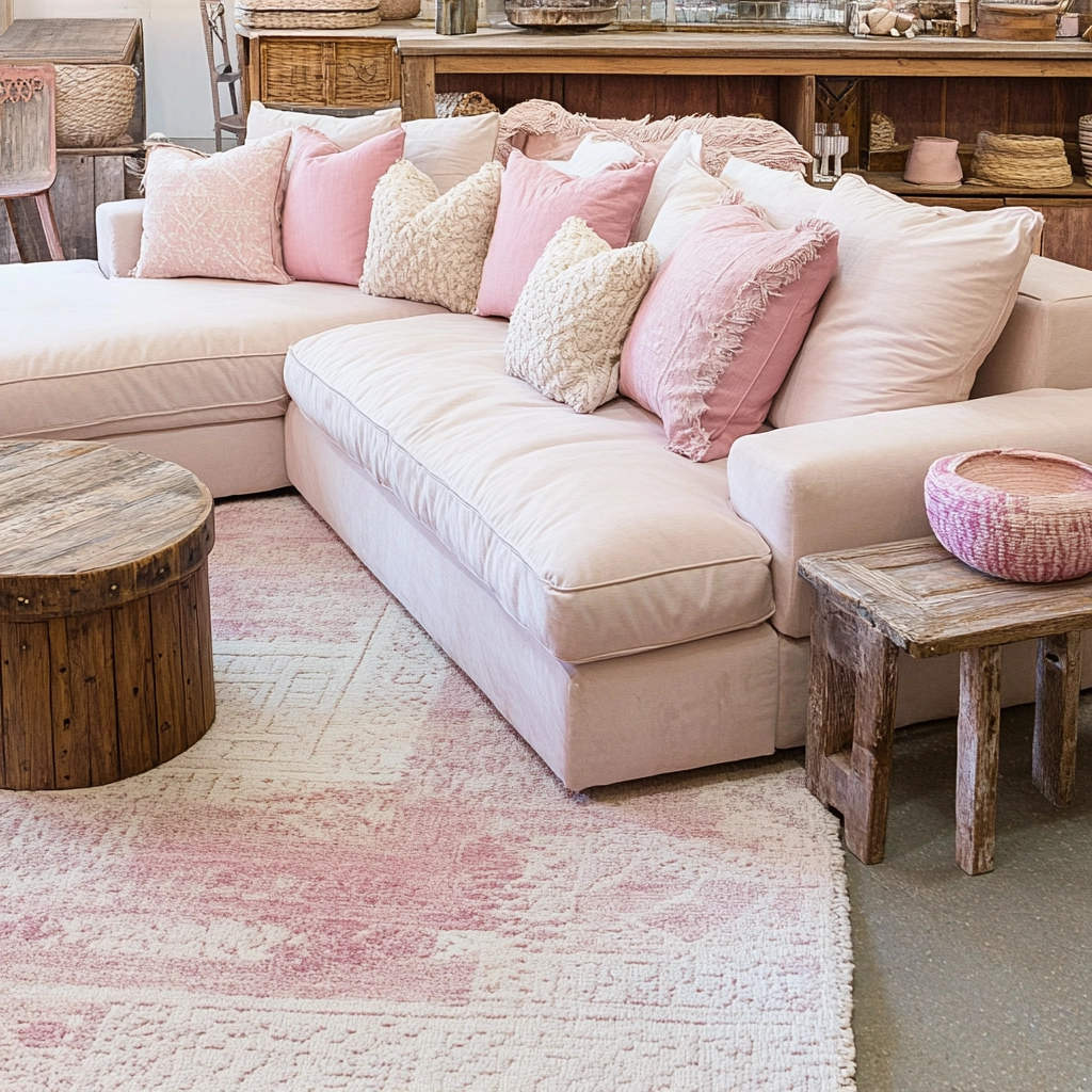 Pink Living Room Ideas 76