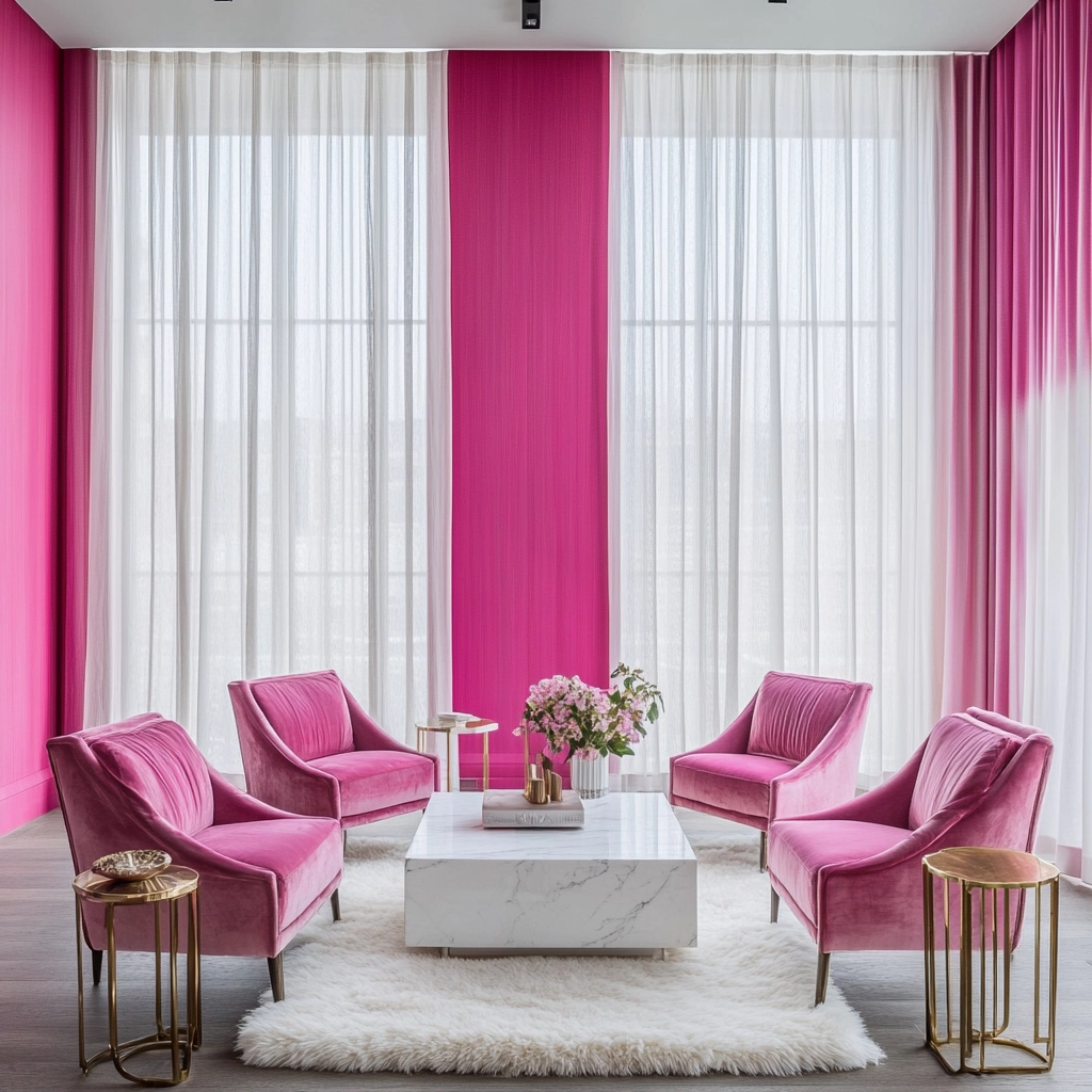 Pink Living Room Ideas 77