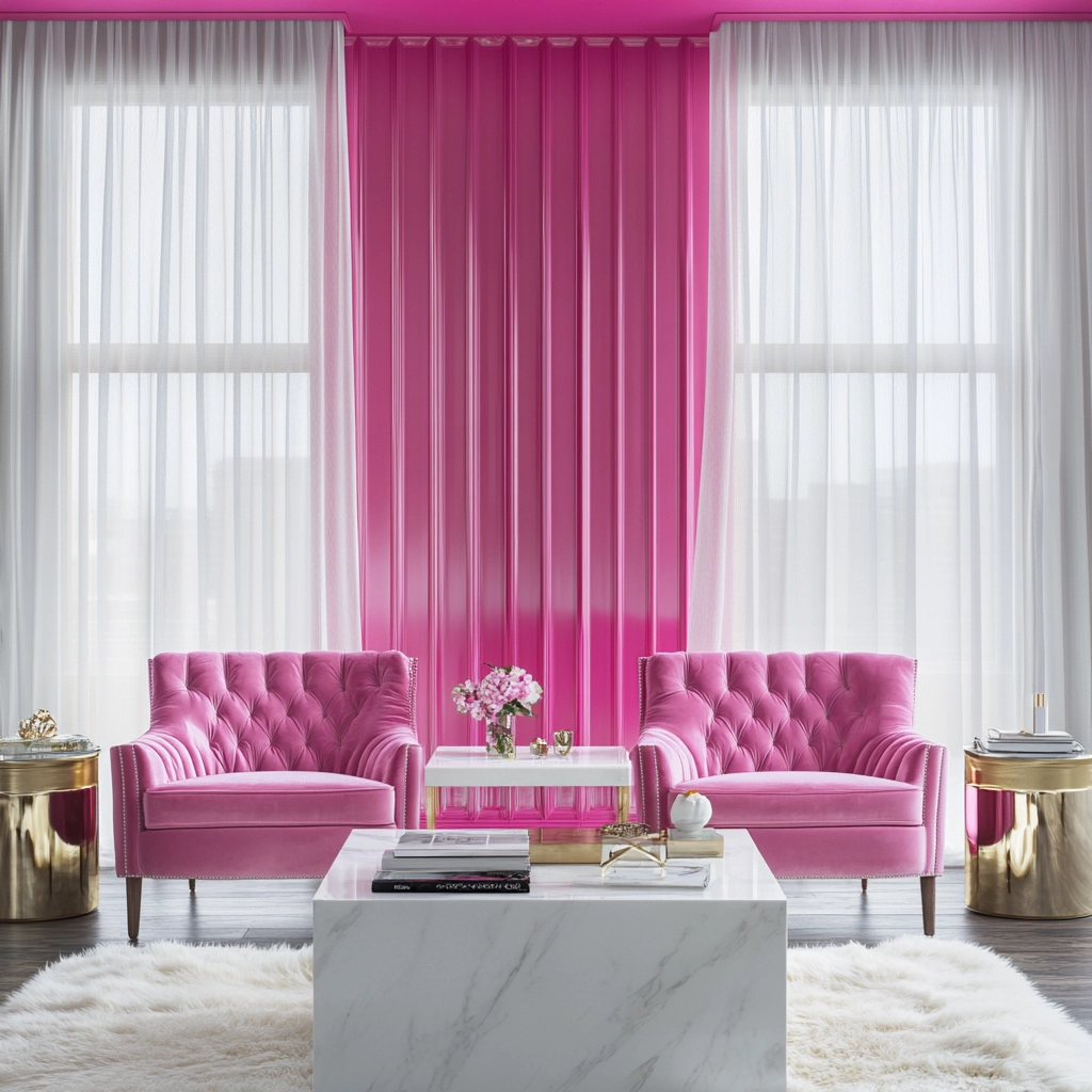 Pink Living Room Ideas 78