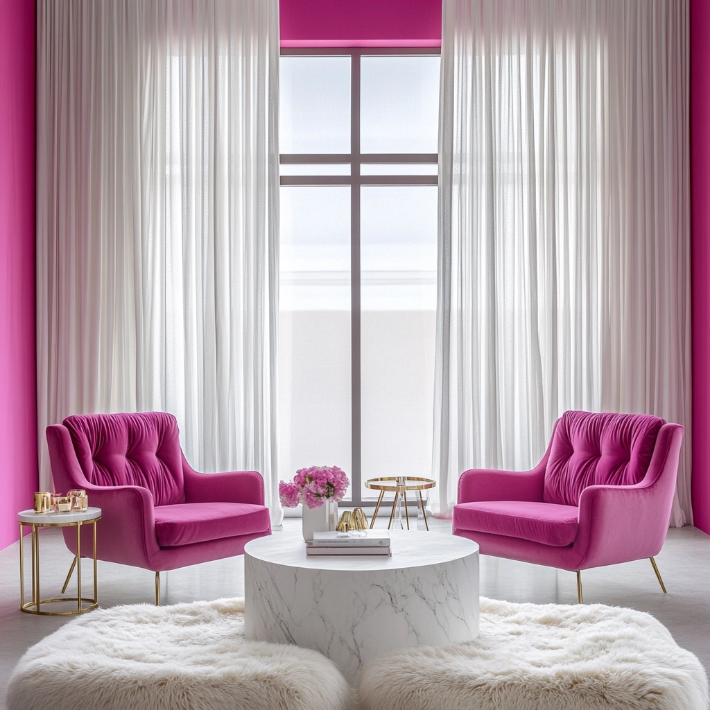 Pink Living Room Ideas 79