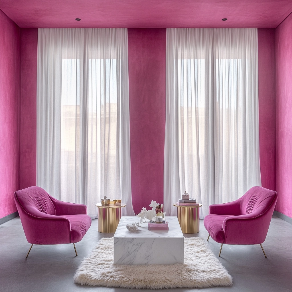 Pink Living Room Ideas 8
