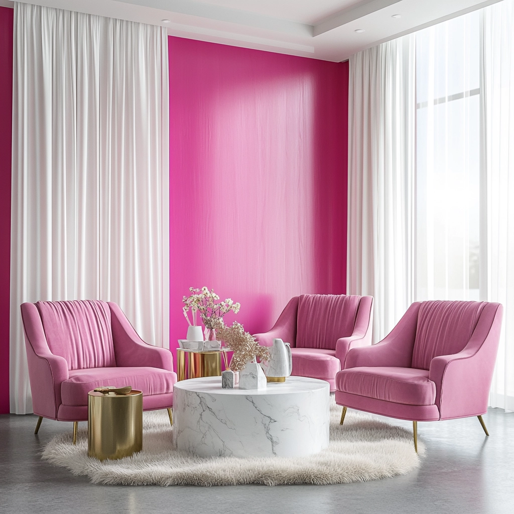 Pink Living Room Ideas 80