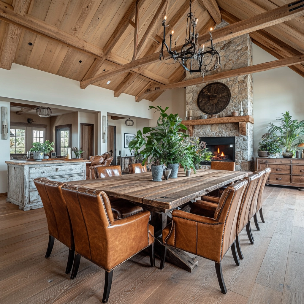 Rustic Dining Room Ideas 16