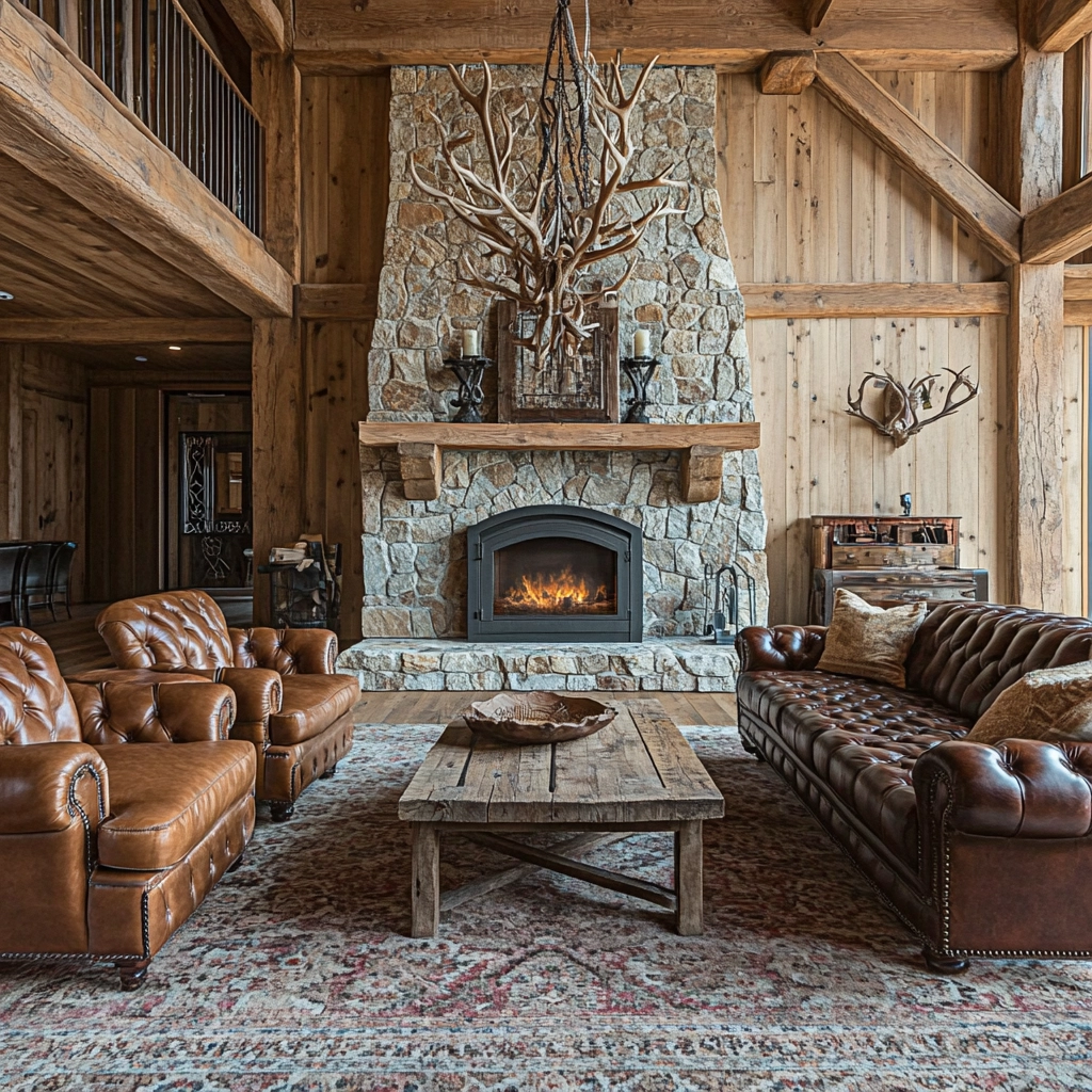 Rustic Living Room Ideas 22