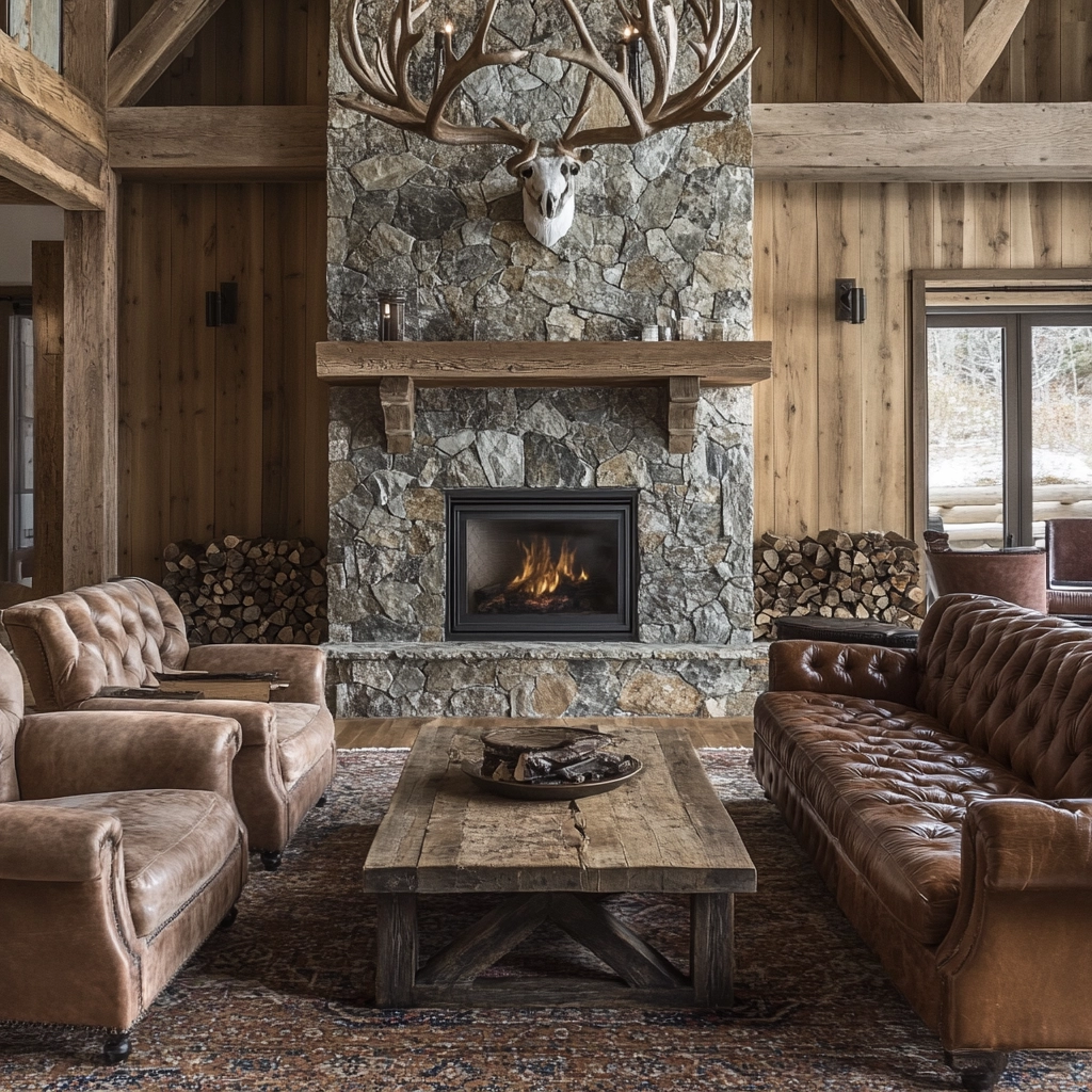 Rustic Living Room Ideas 65