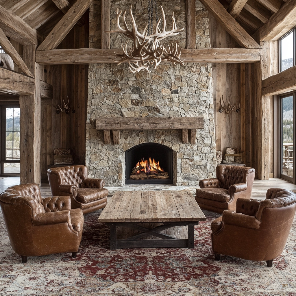 Rustic Living Room Ideas 75