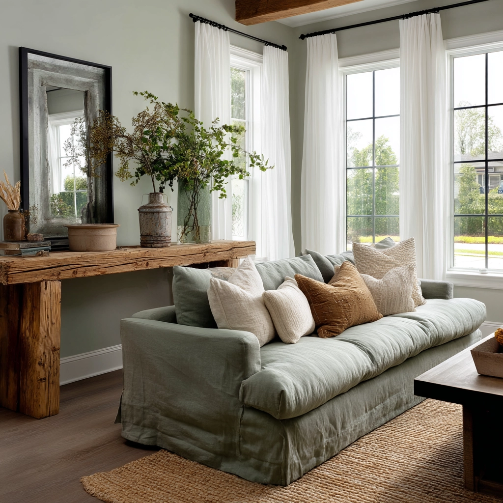 Sage Green Living Room Ideas 21