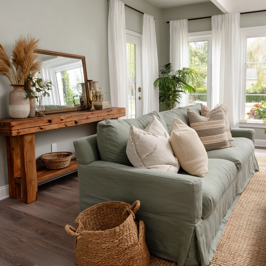 Sage Green Living Room Ideas 24