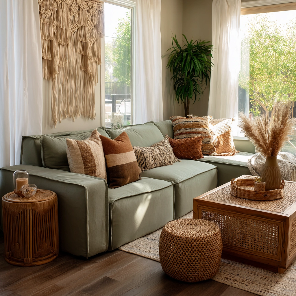 Sage Green Living Room Ideas 33