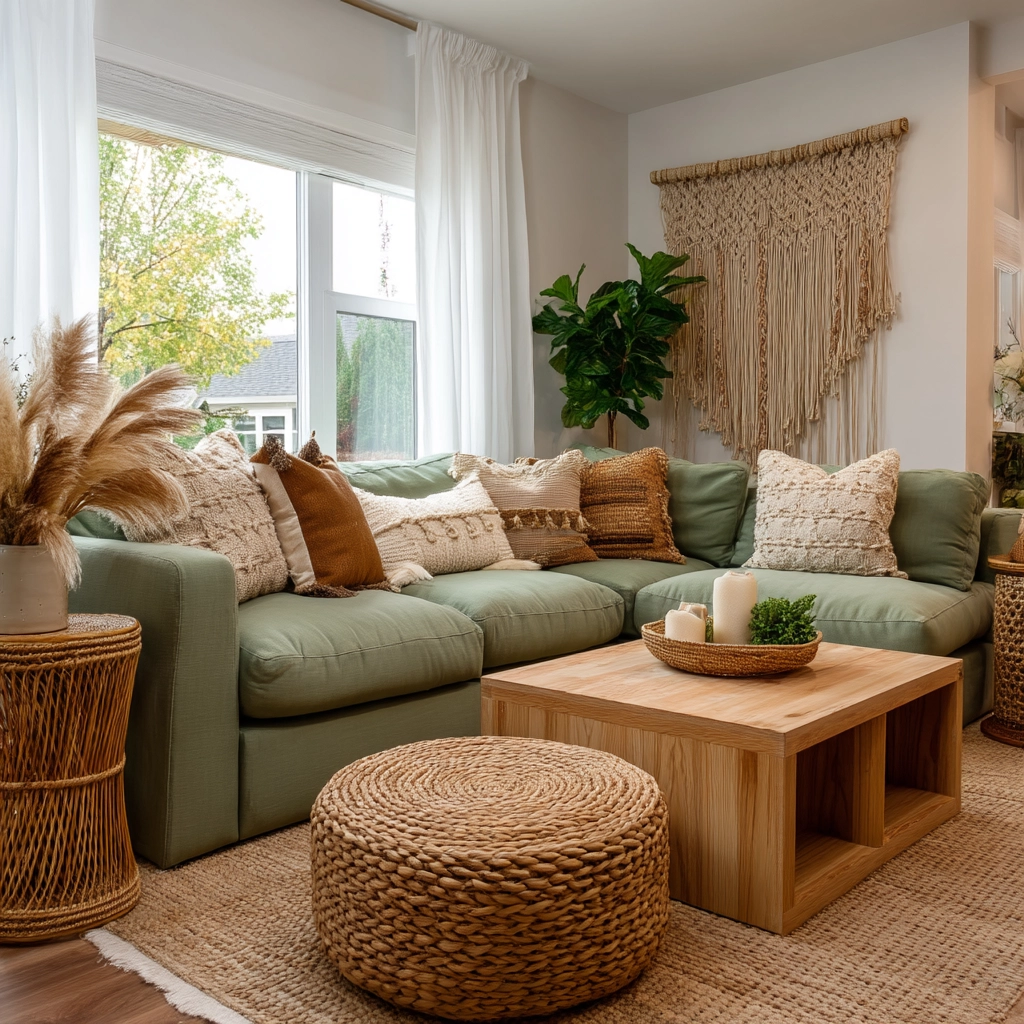 Sage Green Living Room Ideas 34