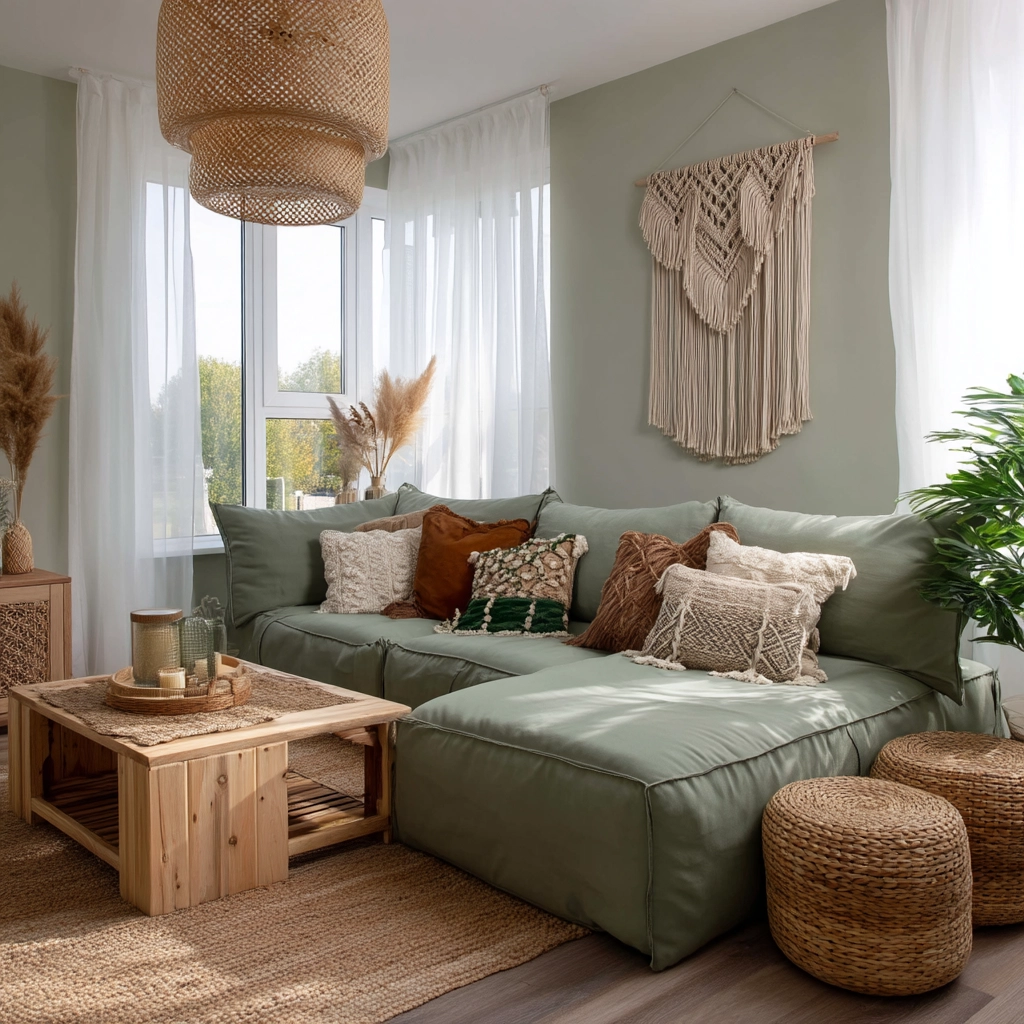 Sage Green Living Room Ideas 35