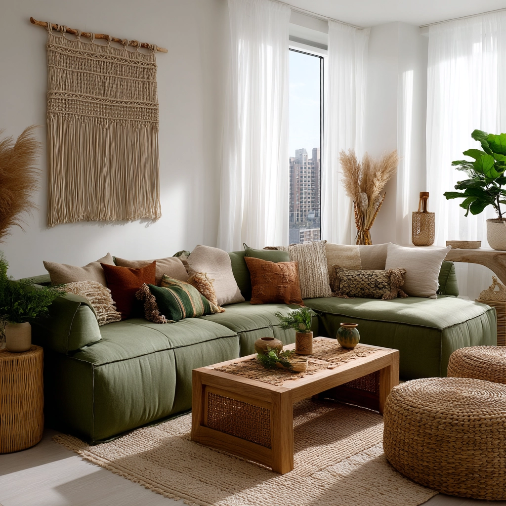 Sage Green Living Room Ideas 36