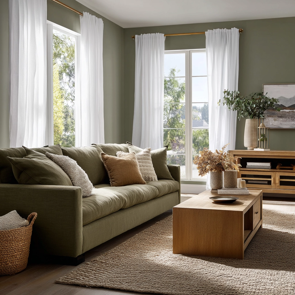 Sage Green Living Room Ideas 37