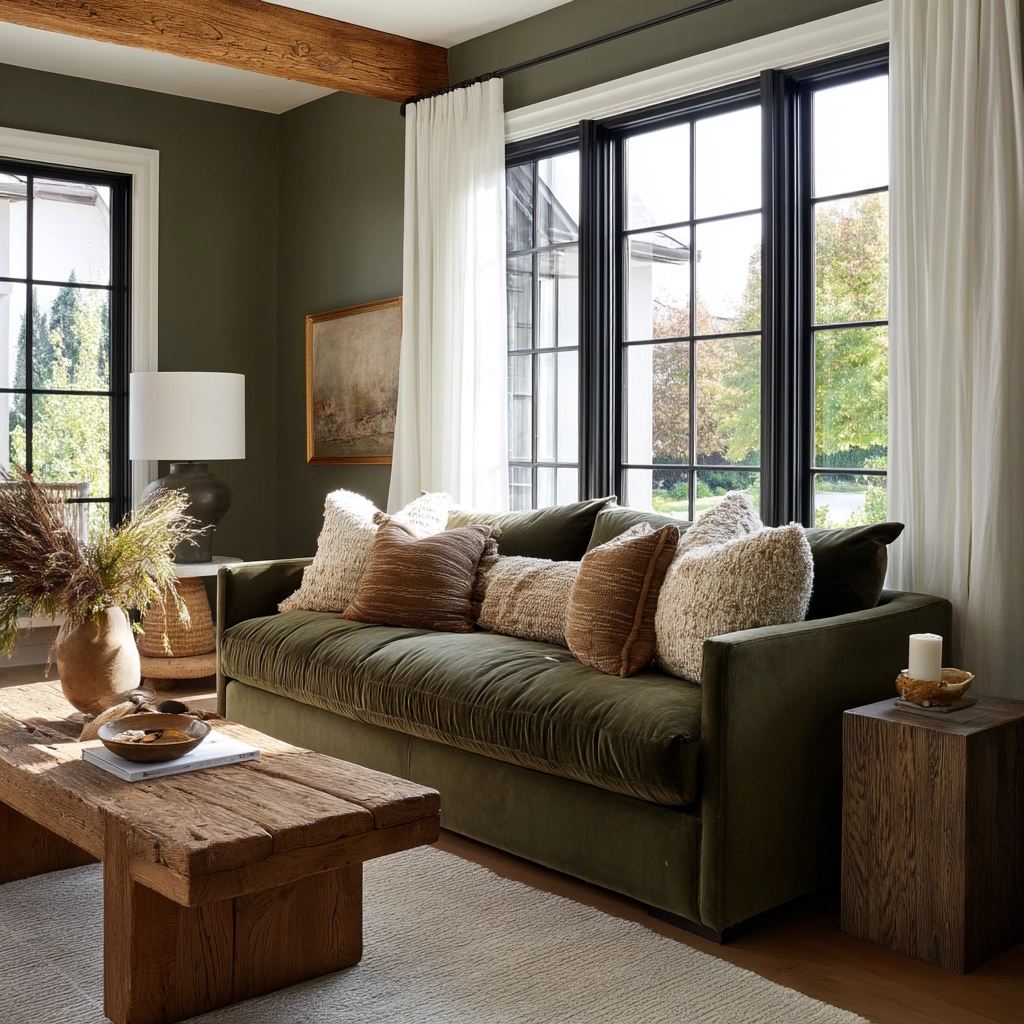Sage Green Living Room Ideas 46