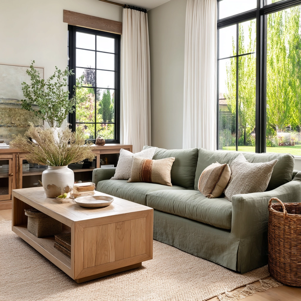 Sage Green Living Room Ideas 49