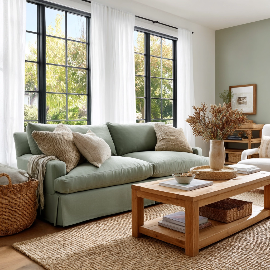 Sage Green Living Room Ideas 51
