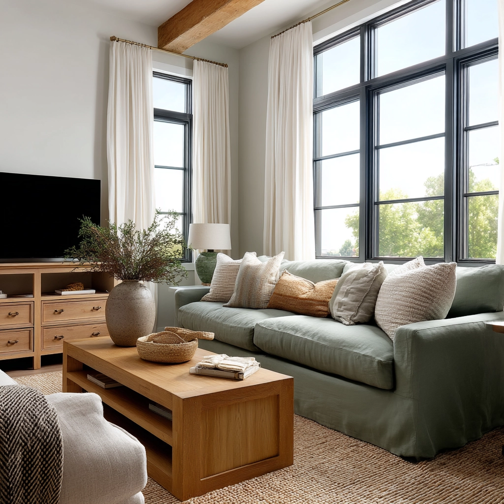 Sage Green Living Room Ideas 52