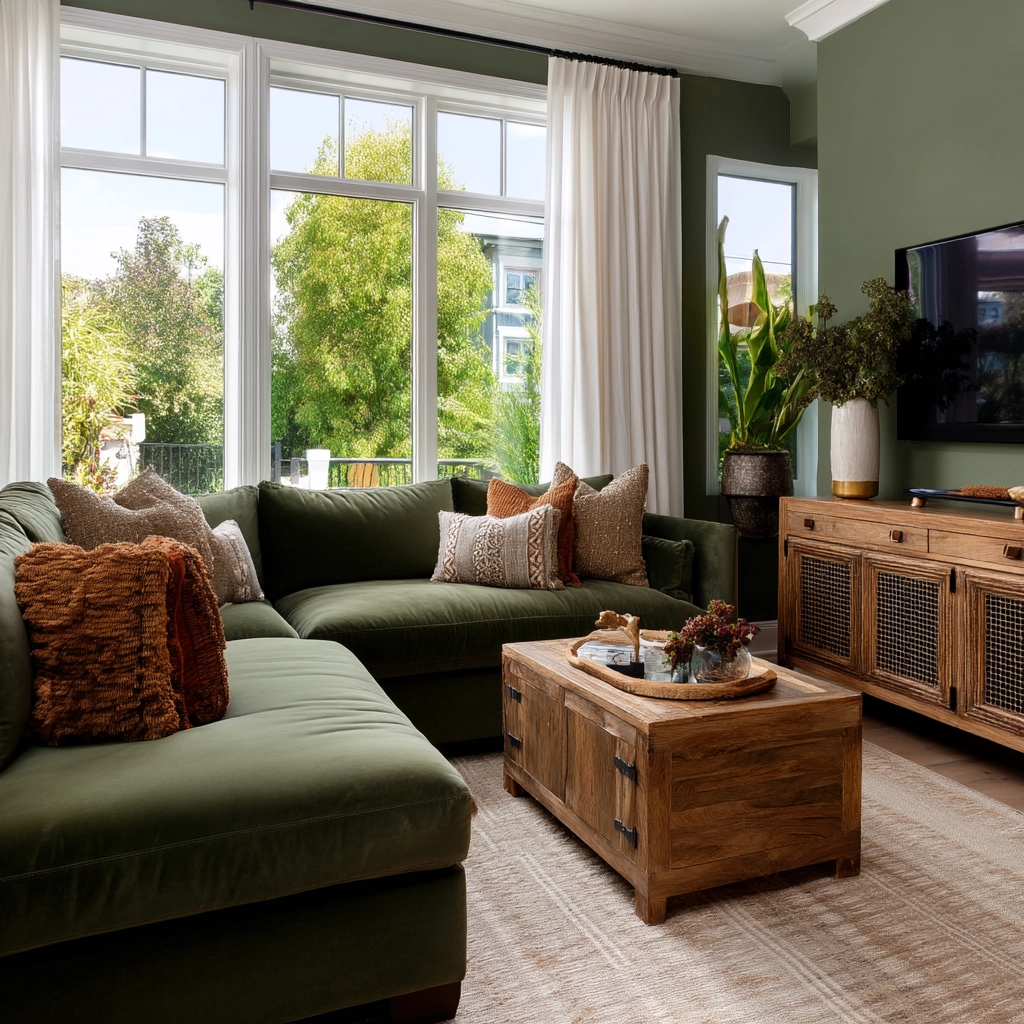 Sage Green Living Room Ideas 57