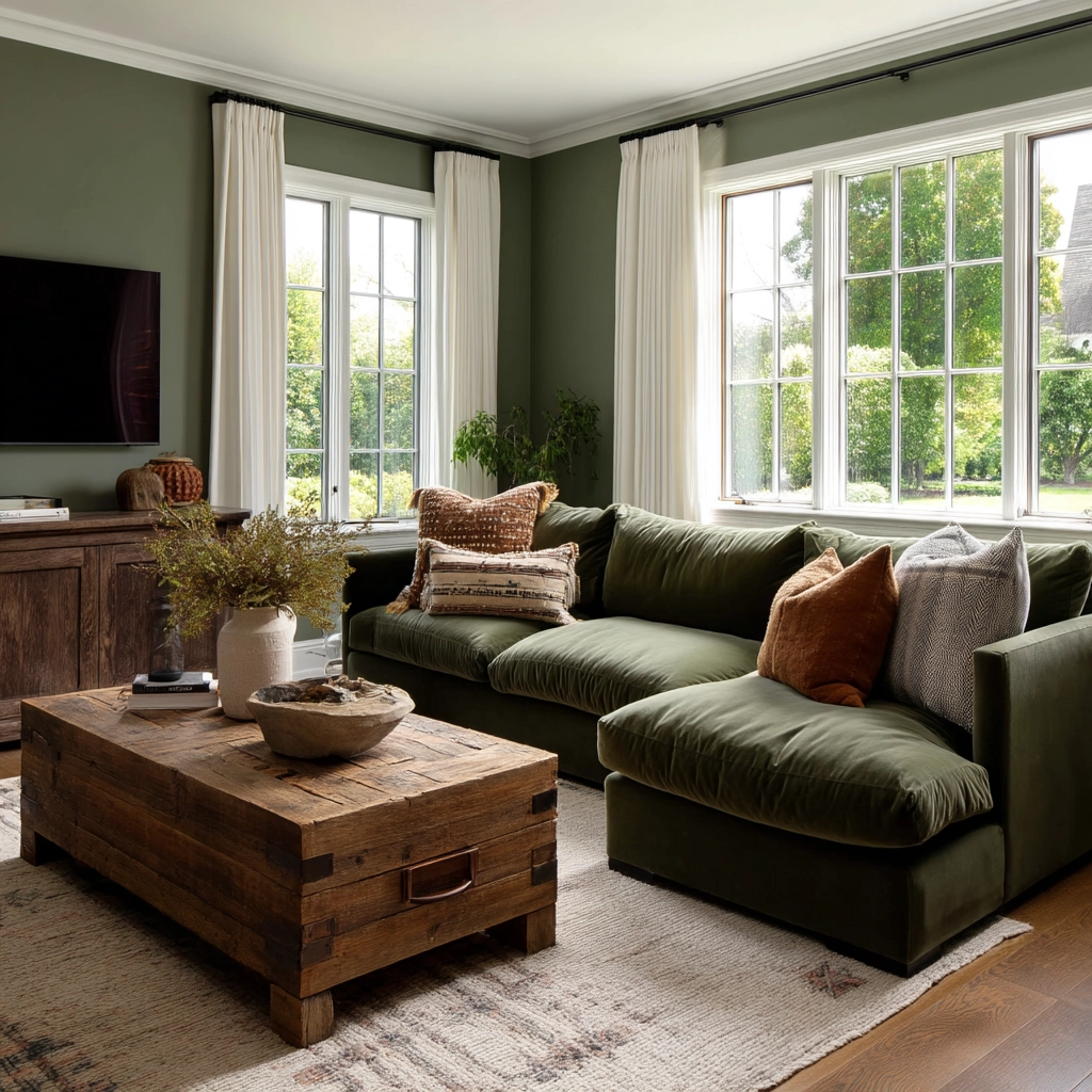 Sage Green Living Room Ideas 58