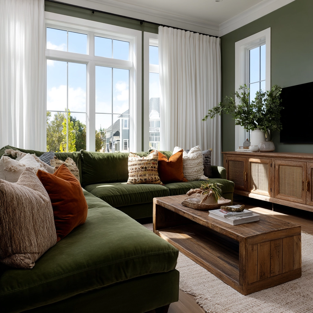 Sage Green Living Room Ideas 60