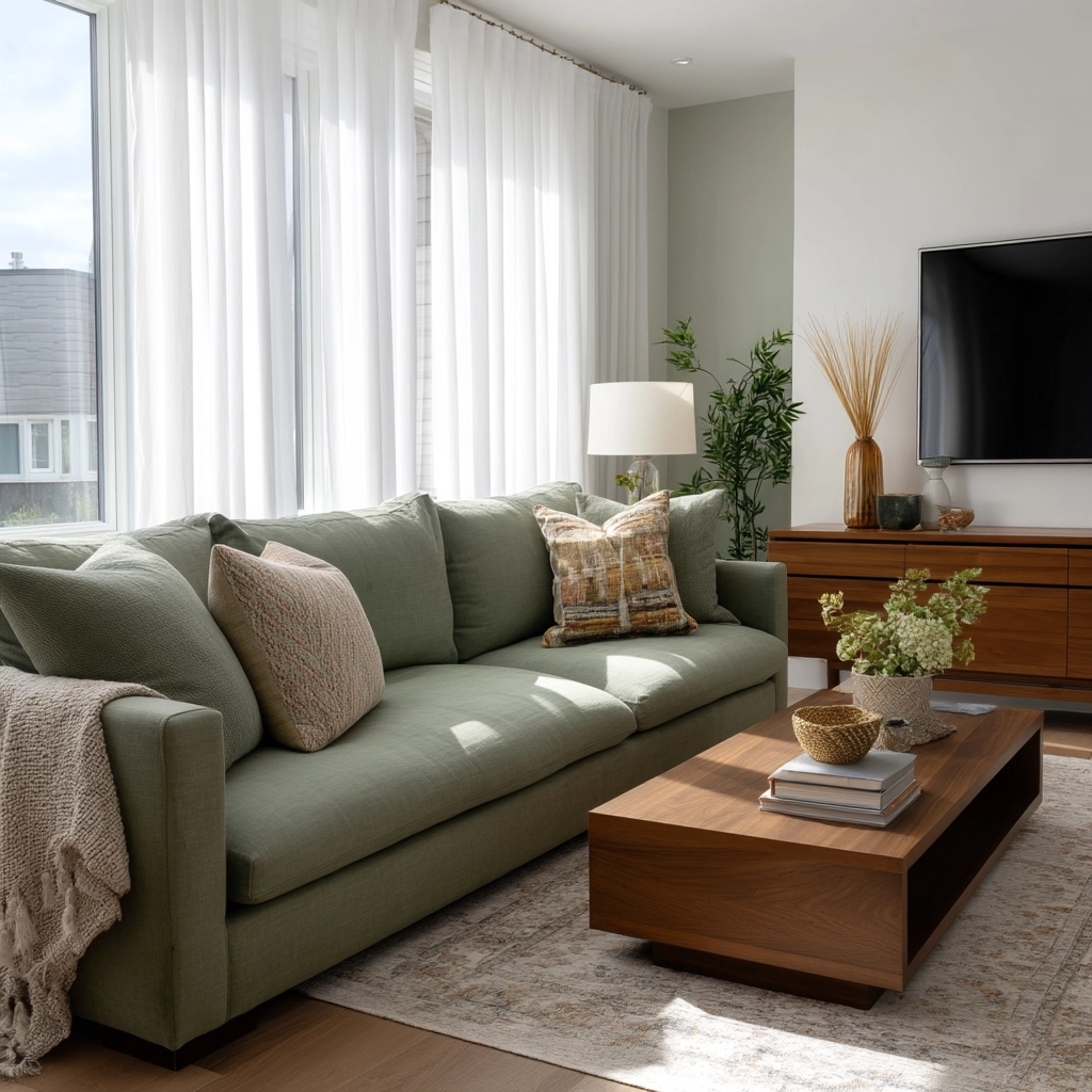 Sage Green Living Room Ideas 63