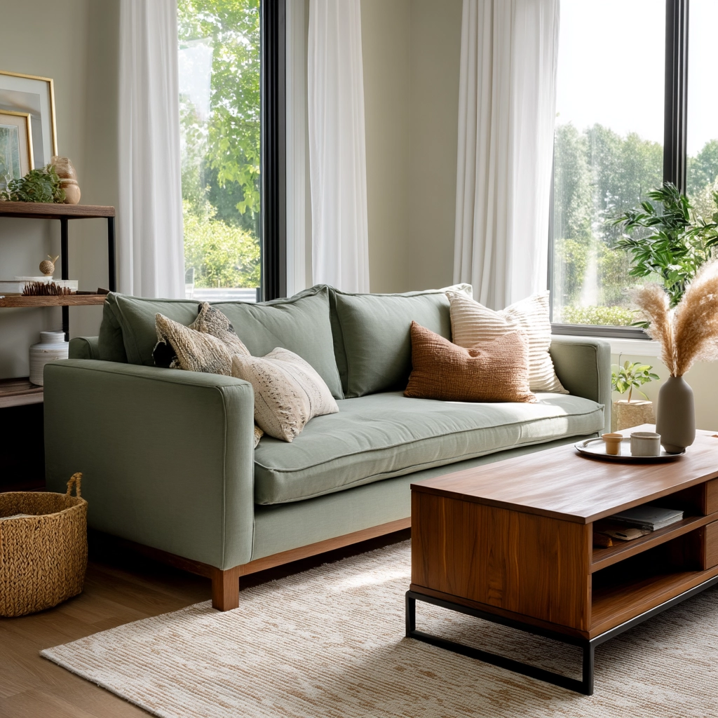 Sage Green Living Room Ideas 64