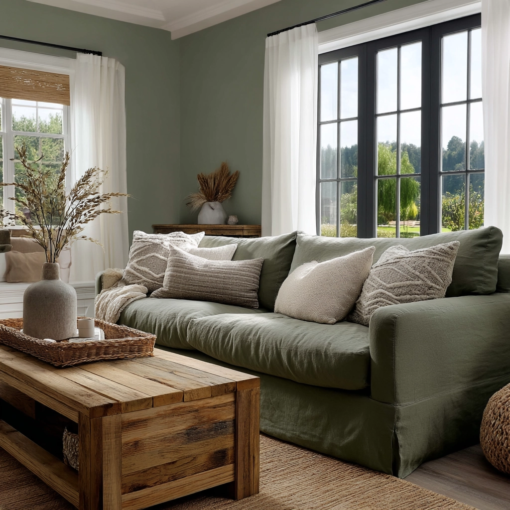 Sage Green Living Room Ideas 71
