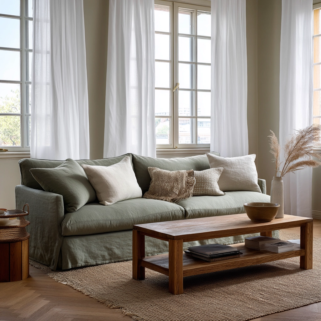 Sage Green Living Room Ideas 73