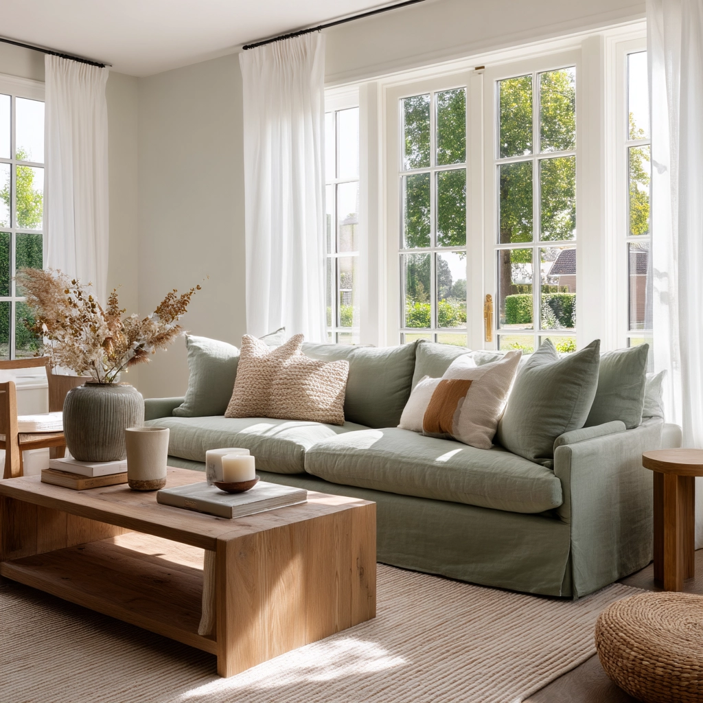 Sage Green Living Room Ideas 75