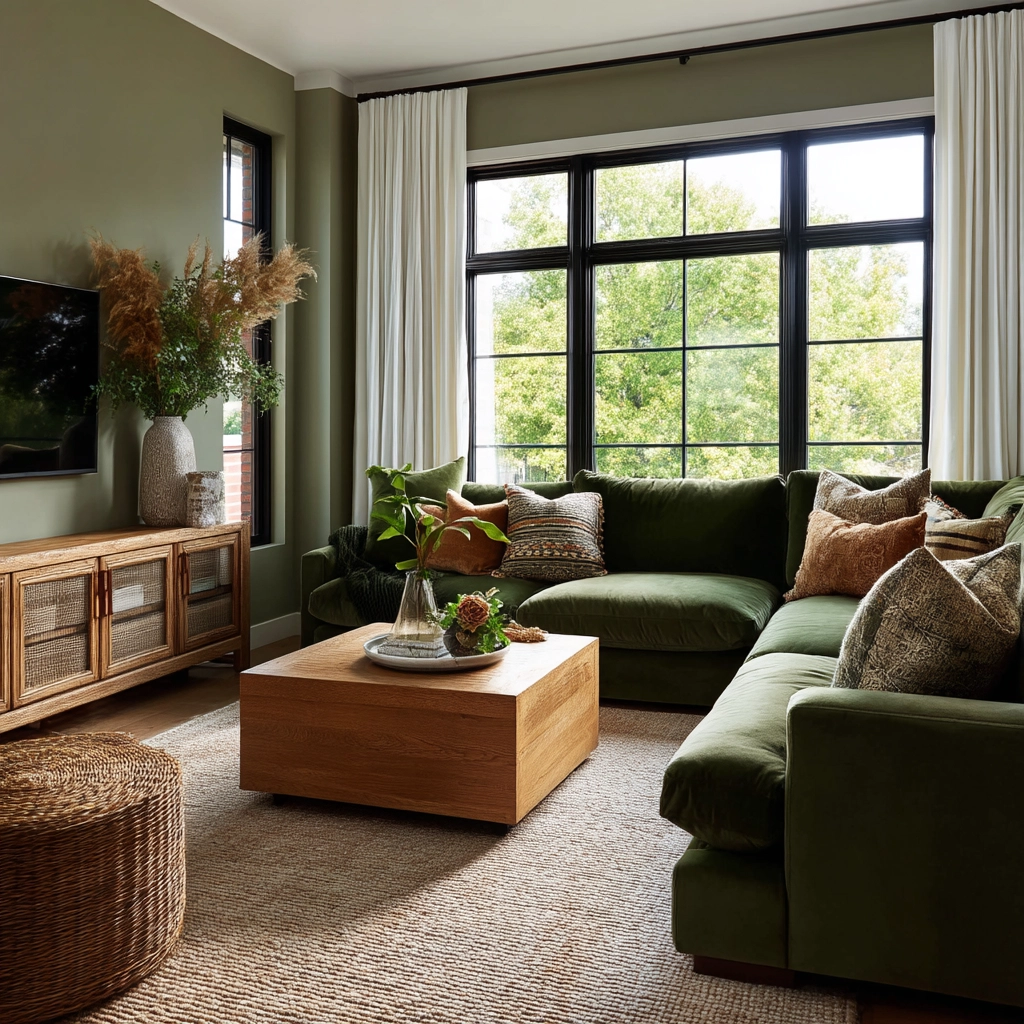 Sage Green Living Room Ideas 79
