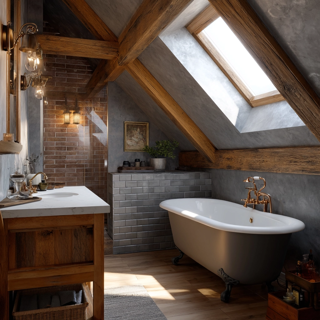 Small Attic Bathroom 1