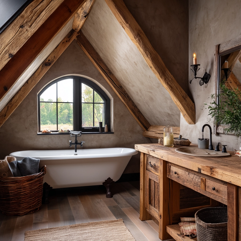 Small Attic Bathroom 10