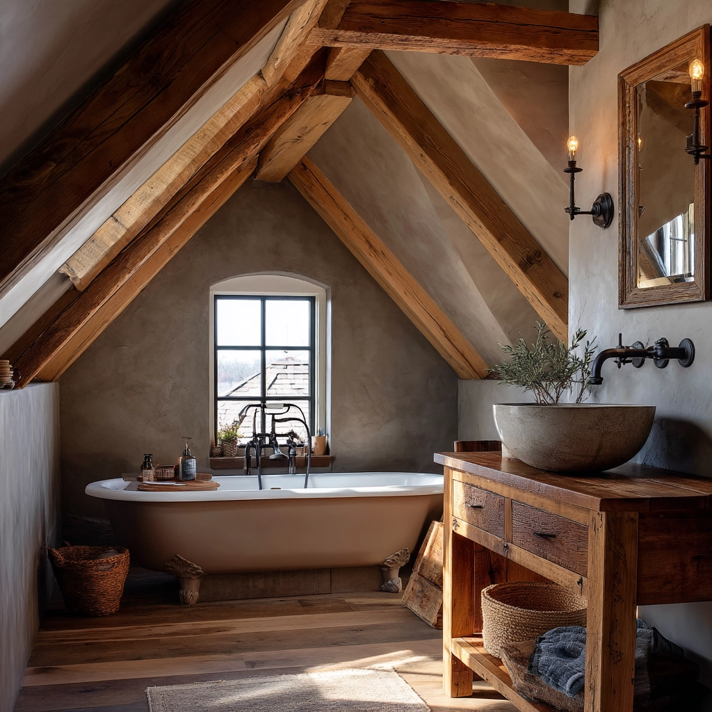 Small Attic Bathroom 12