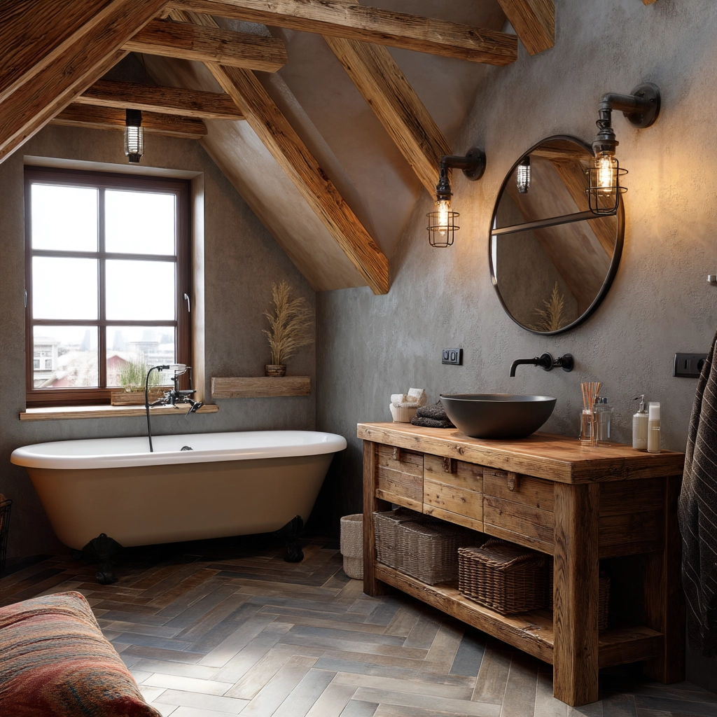 Small Attic Bathroom 17