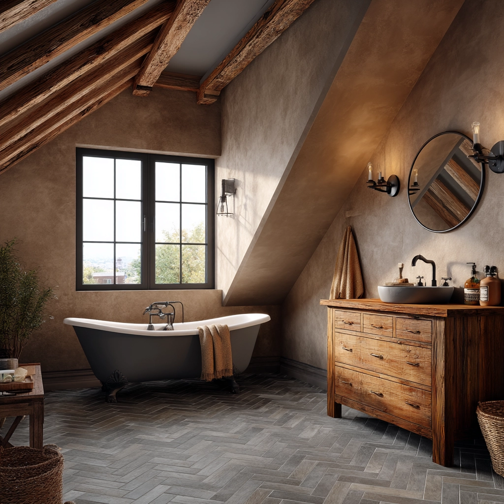 Small Attic Bathroom 18