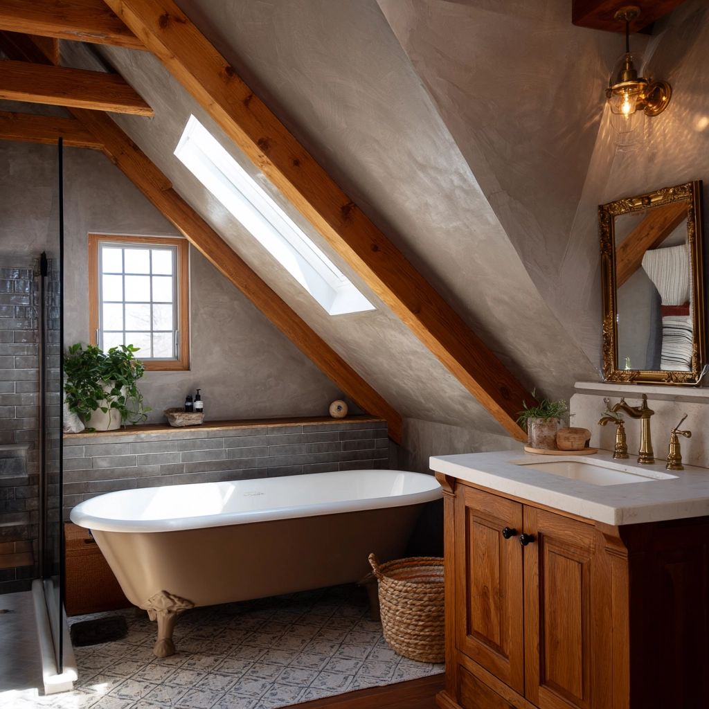 Small Attic Bathroom 2