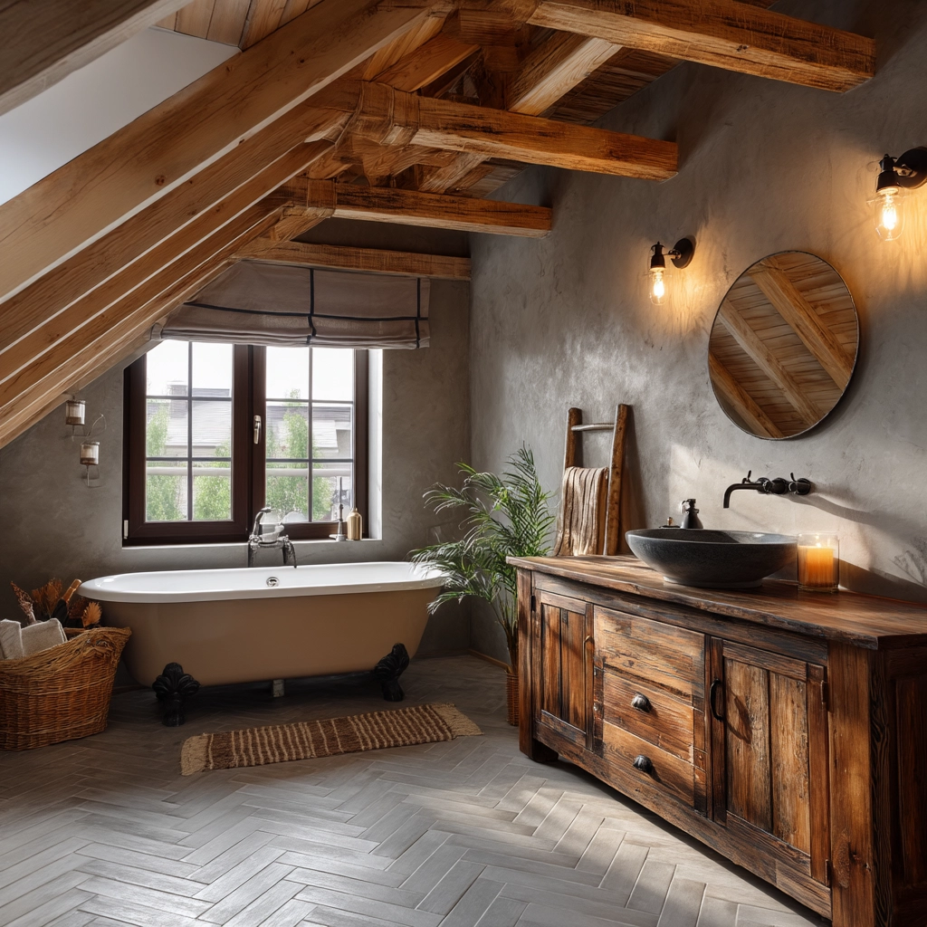 Small Attic Bathroom 20