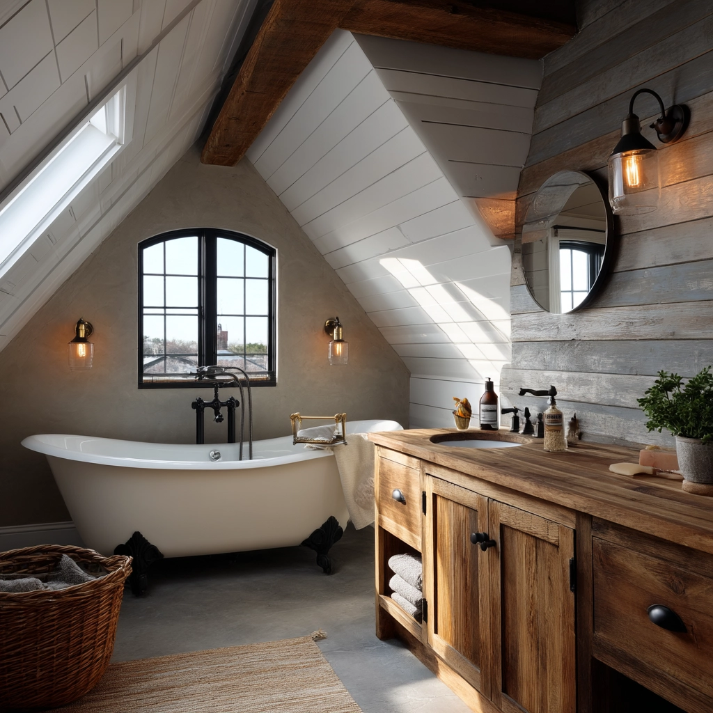 Small Attic Bathroom 22