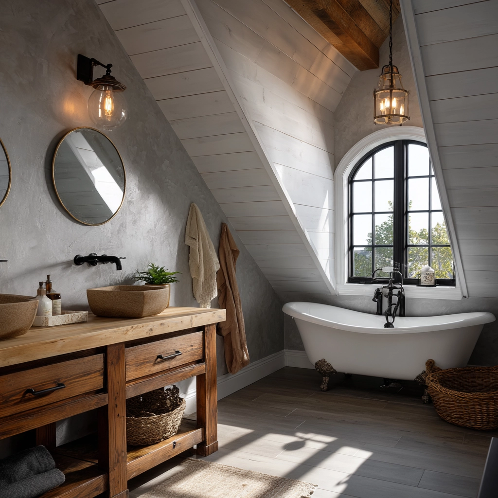 Small Attic Bathroom 23