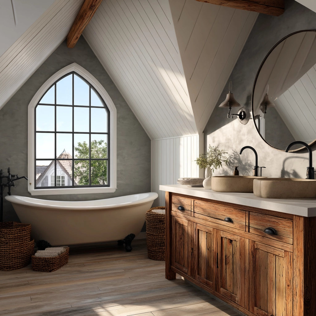 Small Attic Bathroom 24