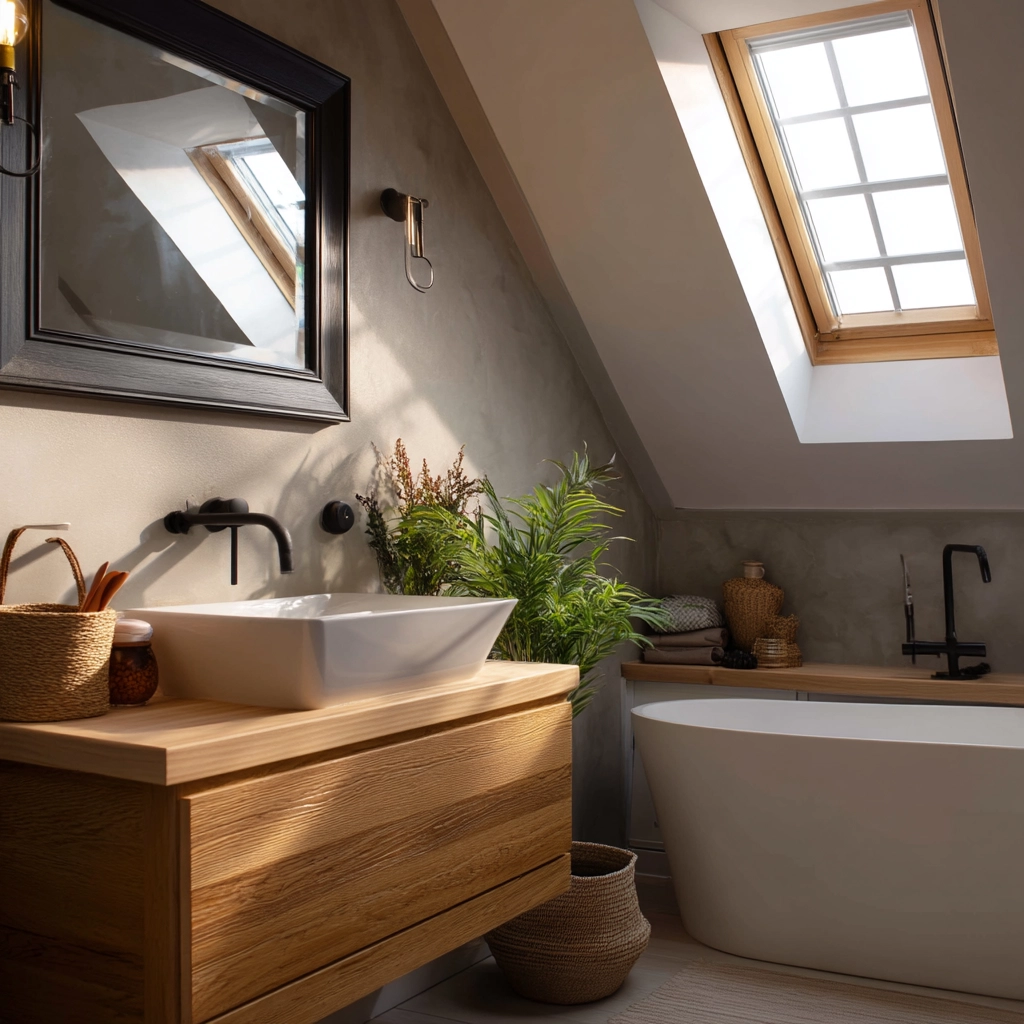 Small Attic Bathroom 25